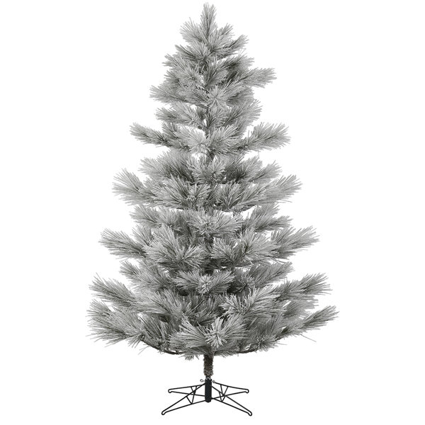 The Holiday Aisle® Flocked Alder Long Needle 9' Green Pine Artificial